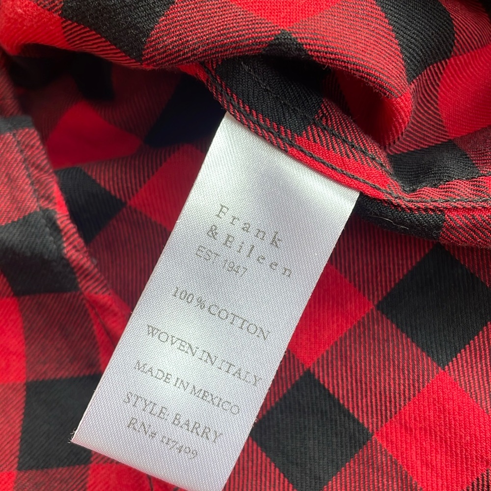 FRANK & EILEEN Barry Fit Red & Black Buffalo Plaid Shirt - Picture 10 of 16